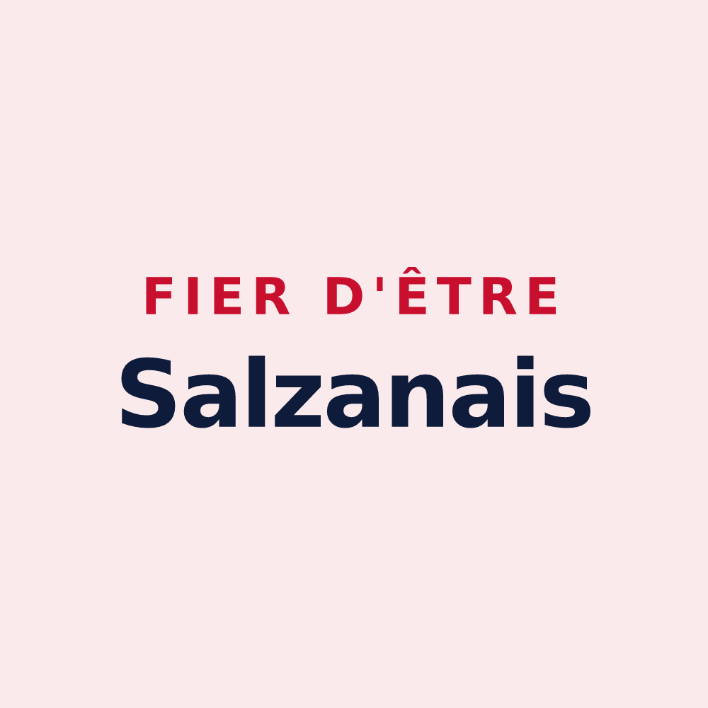 Magnet « Fier d'être Salzanais » — design pour Salza
