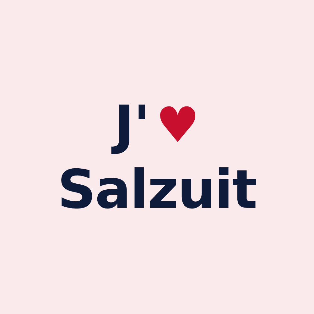 Magnet personnalisé Salzuit — design J'aime Salzuit