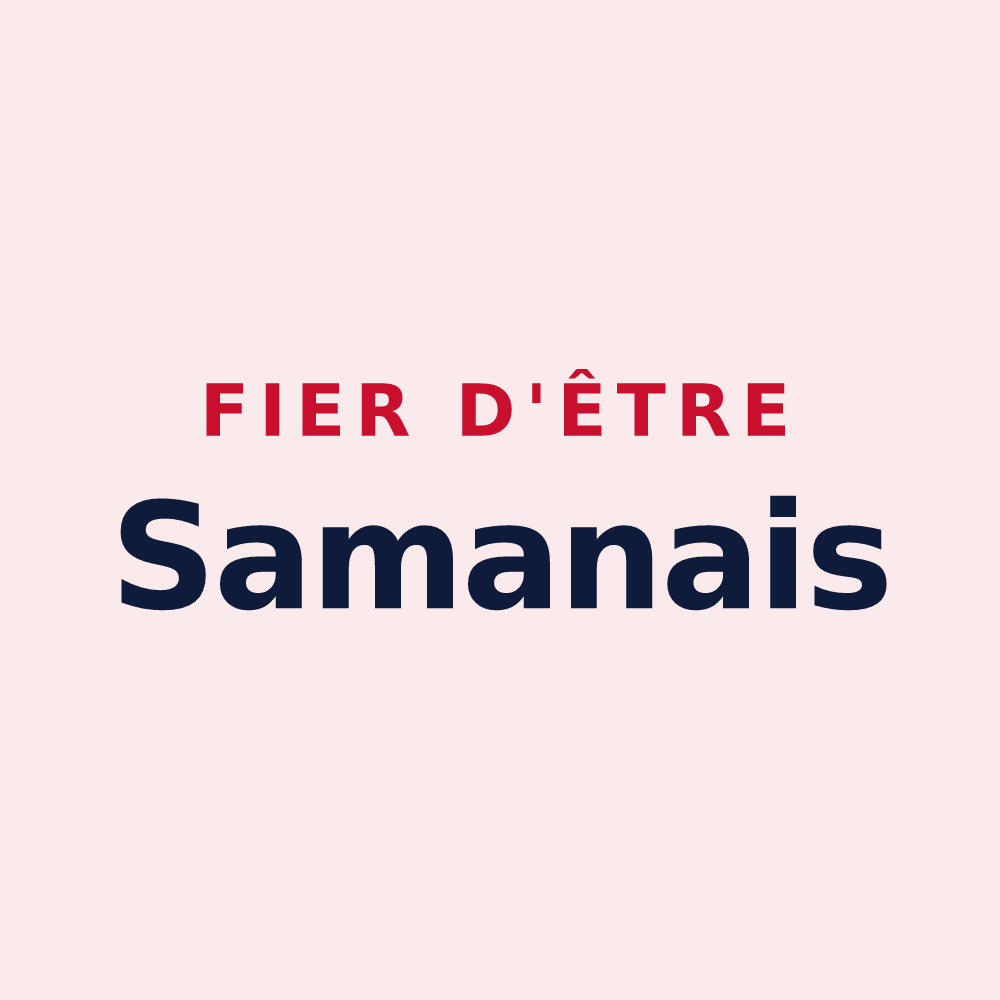 Magnet « Fier d'être Samanais » — design pour Saman