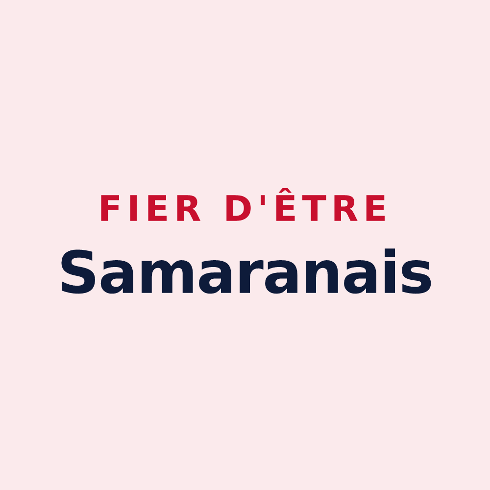 Magnet « Fier d'être Samaranais » — design pour Samaran