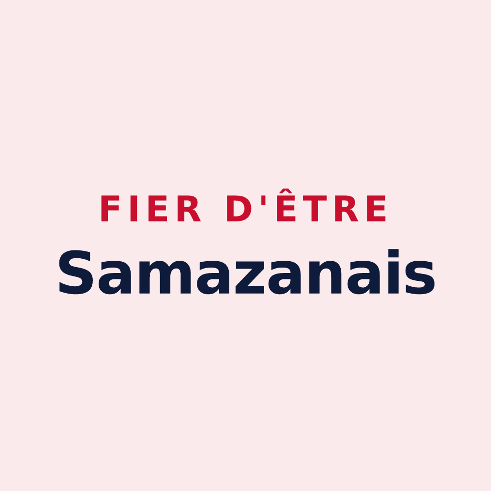 Magnet « Fier d'être Samazanais » — design pour Samazan