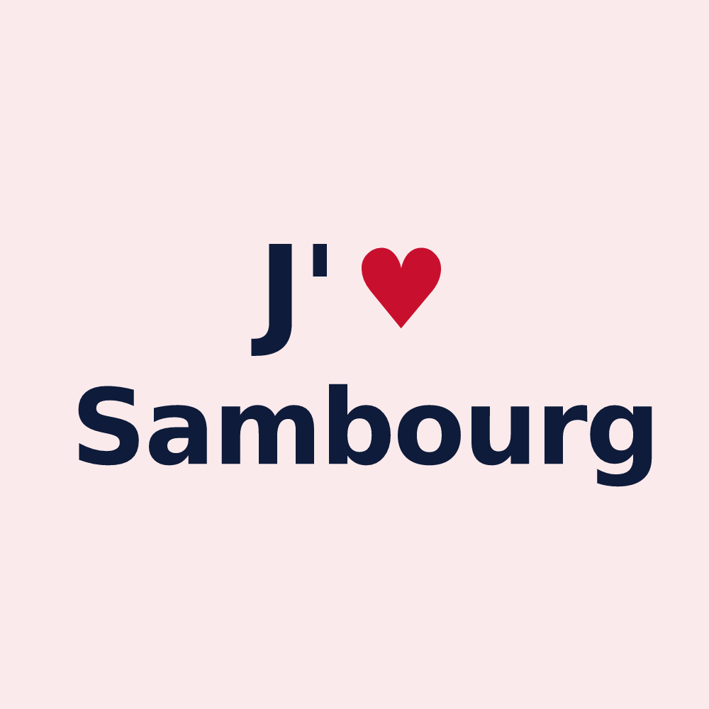 Magnet personnalisé Sambourg — design J'aime Sambourg