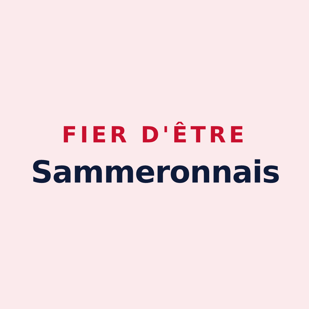 Magnet « Fier d'être Sammeronnais » — design pour Sammeron