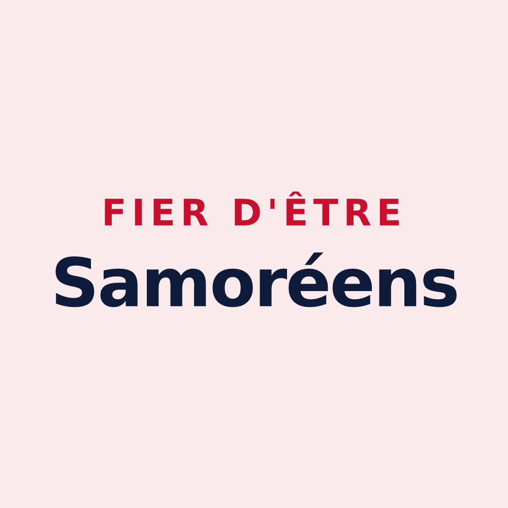 Magnet « Fier d'être Samoréens » — design pour Samoreau