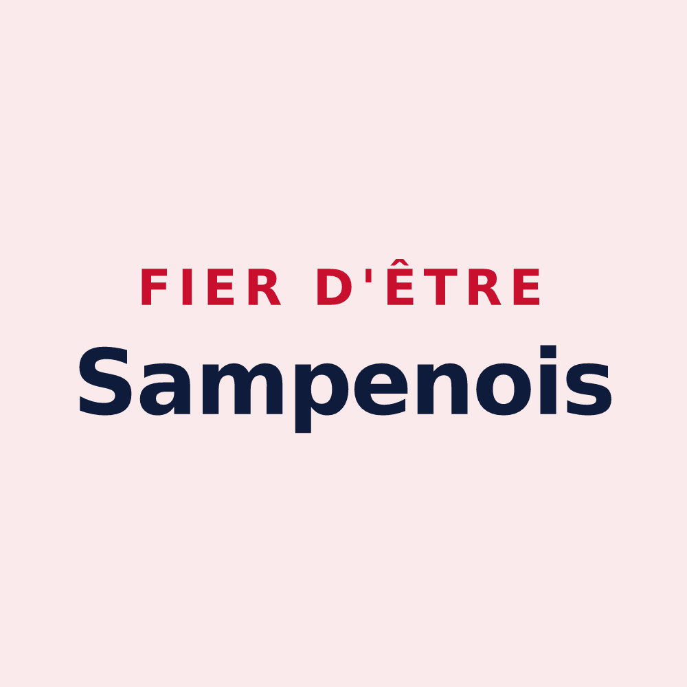 Magnet « Fier d'être Sampenois » — design pour Sampans