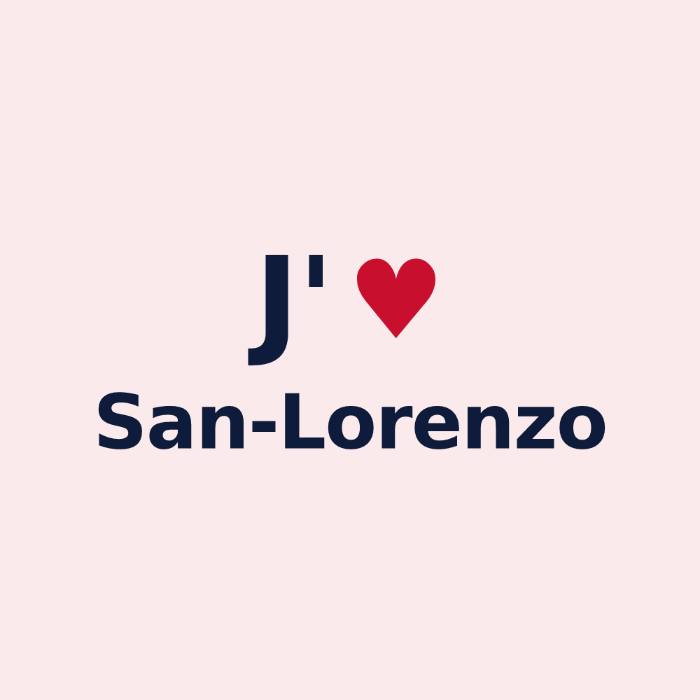 Magnet personnalisé San-Lorenzo — design J'aime San-Lorenzo