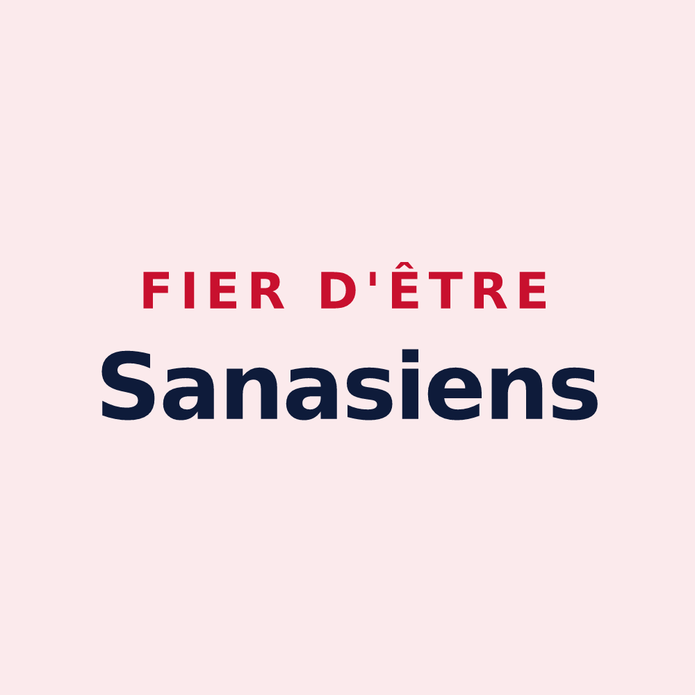 Magnet « Fier d'être Sanasiens » — design pour Sana