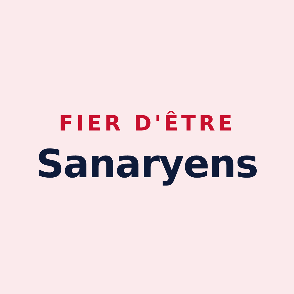 Magnet « Fier d'être Sanaryens » — design pour Sanary-sur-Mer