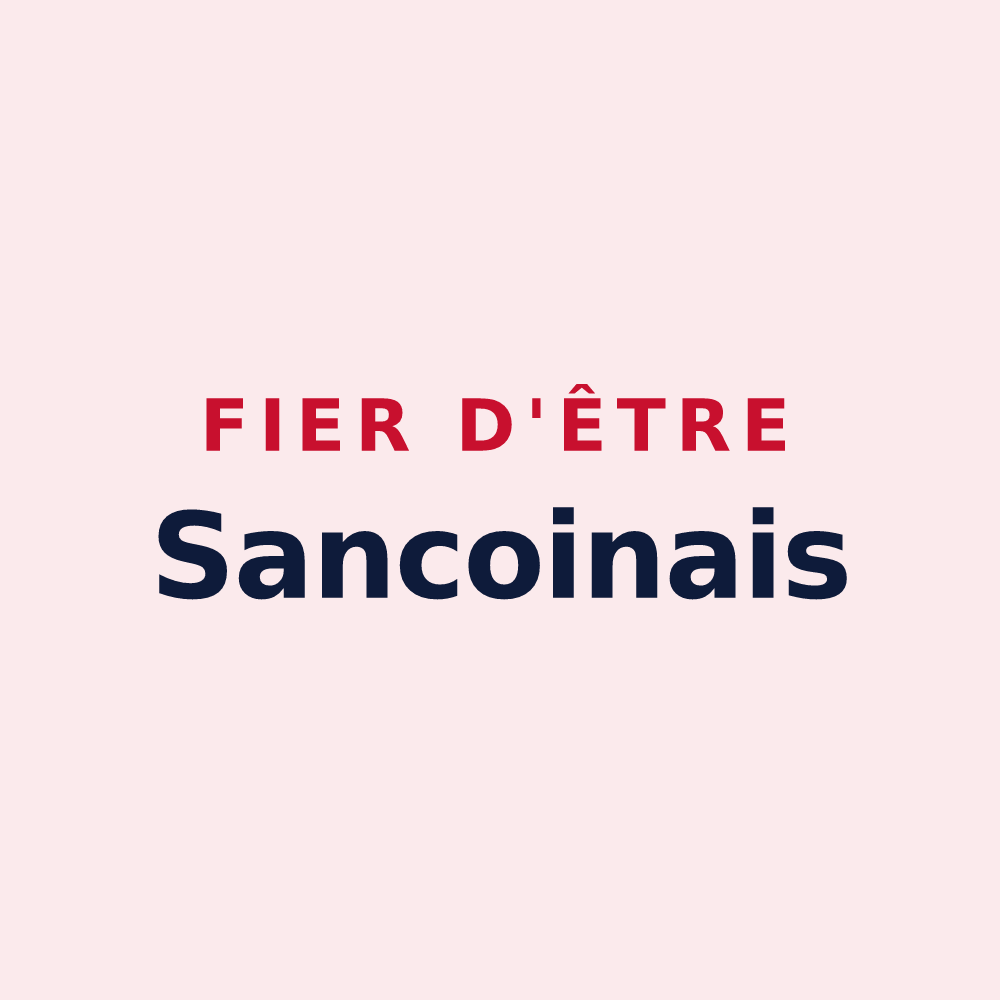 Magnet « Fier d'être Sancoinais » — design pour Sancoins
