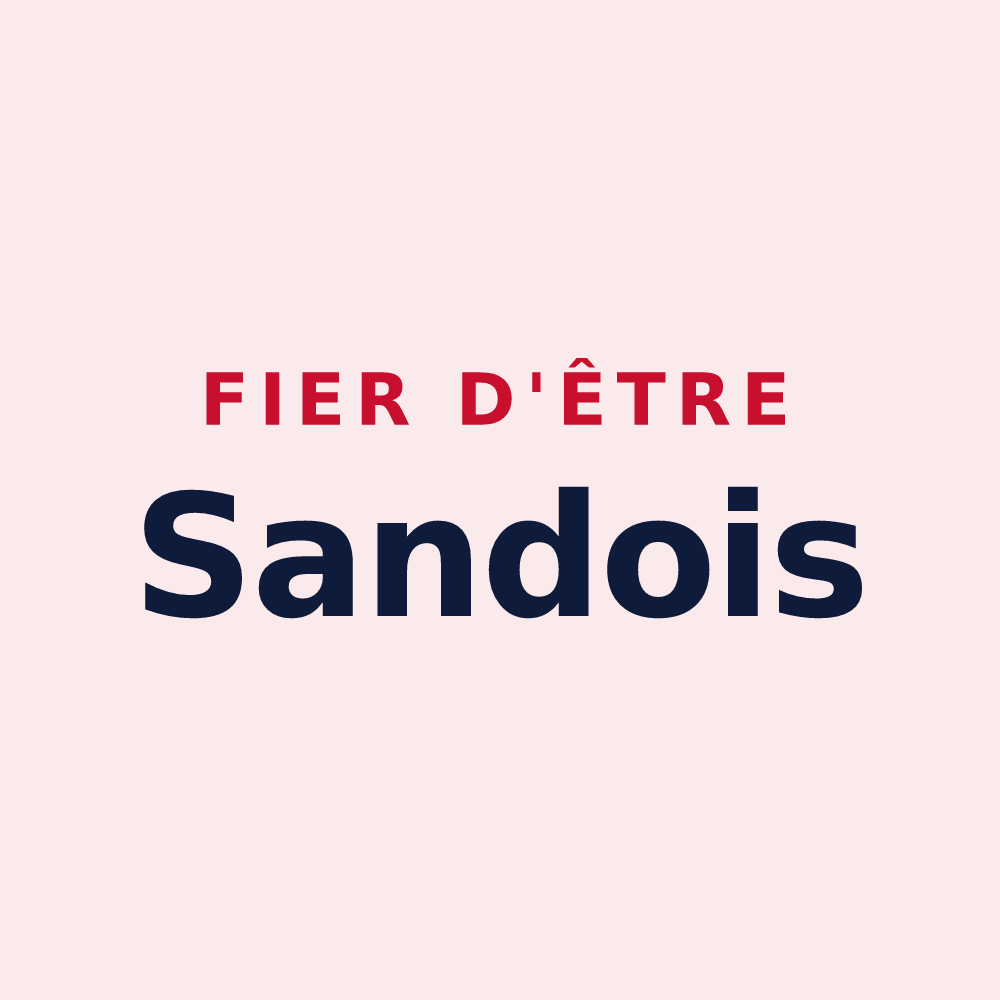 Magnet « Fier d'être Sandois » — design pour Sand