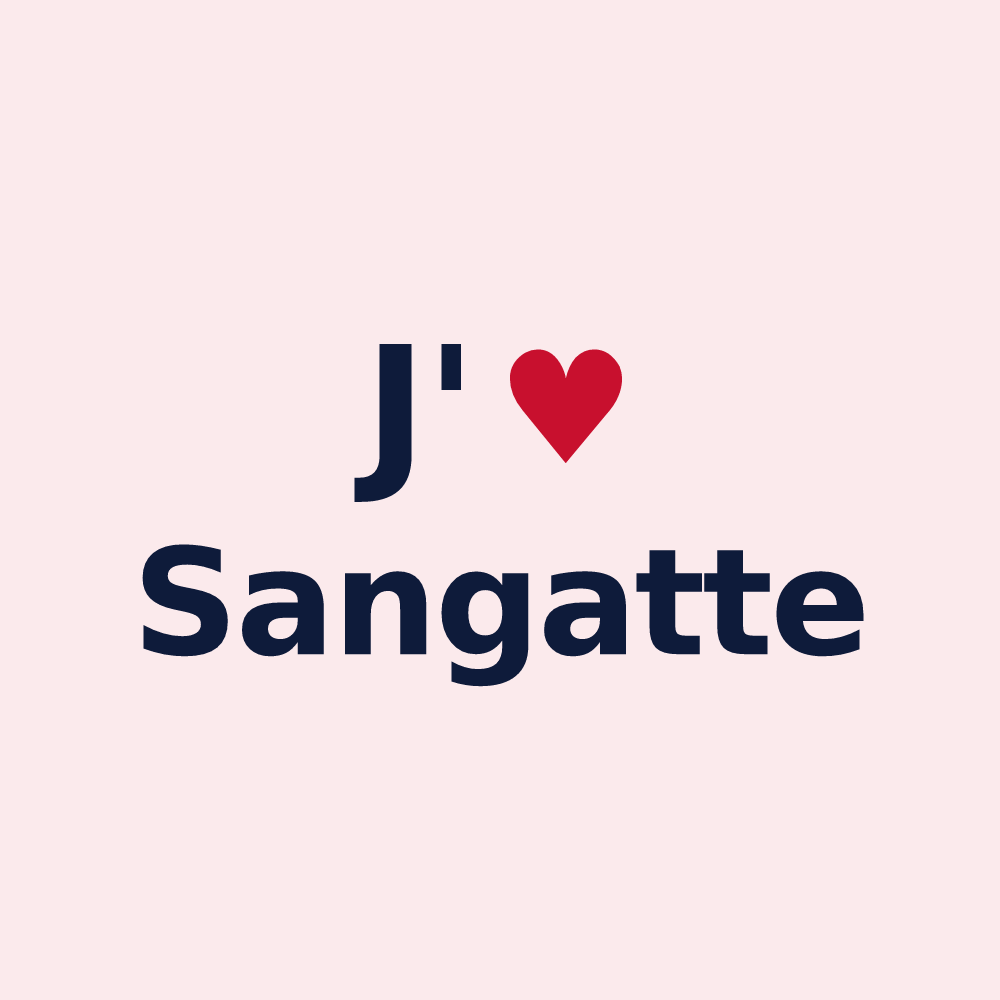 Magnet personnalisé Sangatte — design J'aime Sangatte