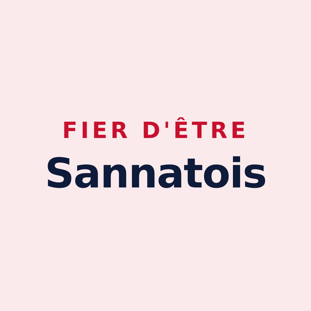 Magnet « Fier d'être Sannatois » — design pour Sannat
