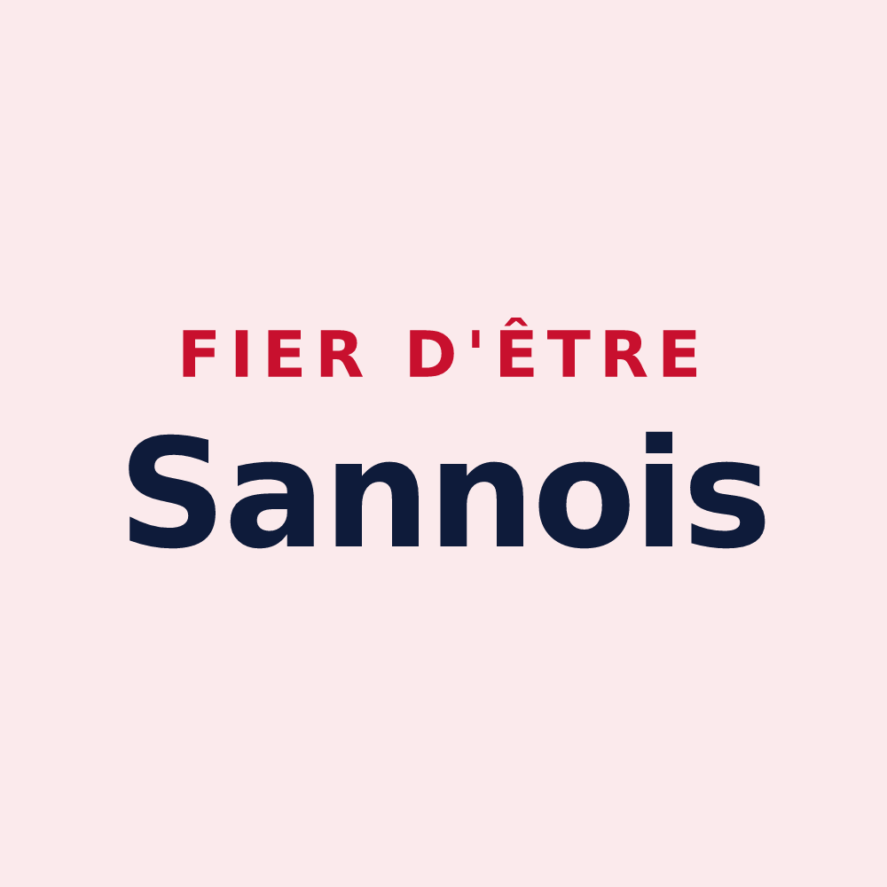 Magnet « Fier d'être Sannois » — design pour Sannes