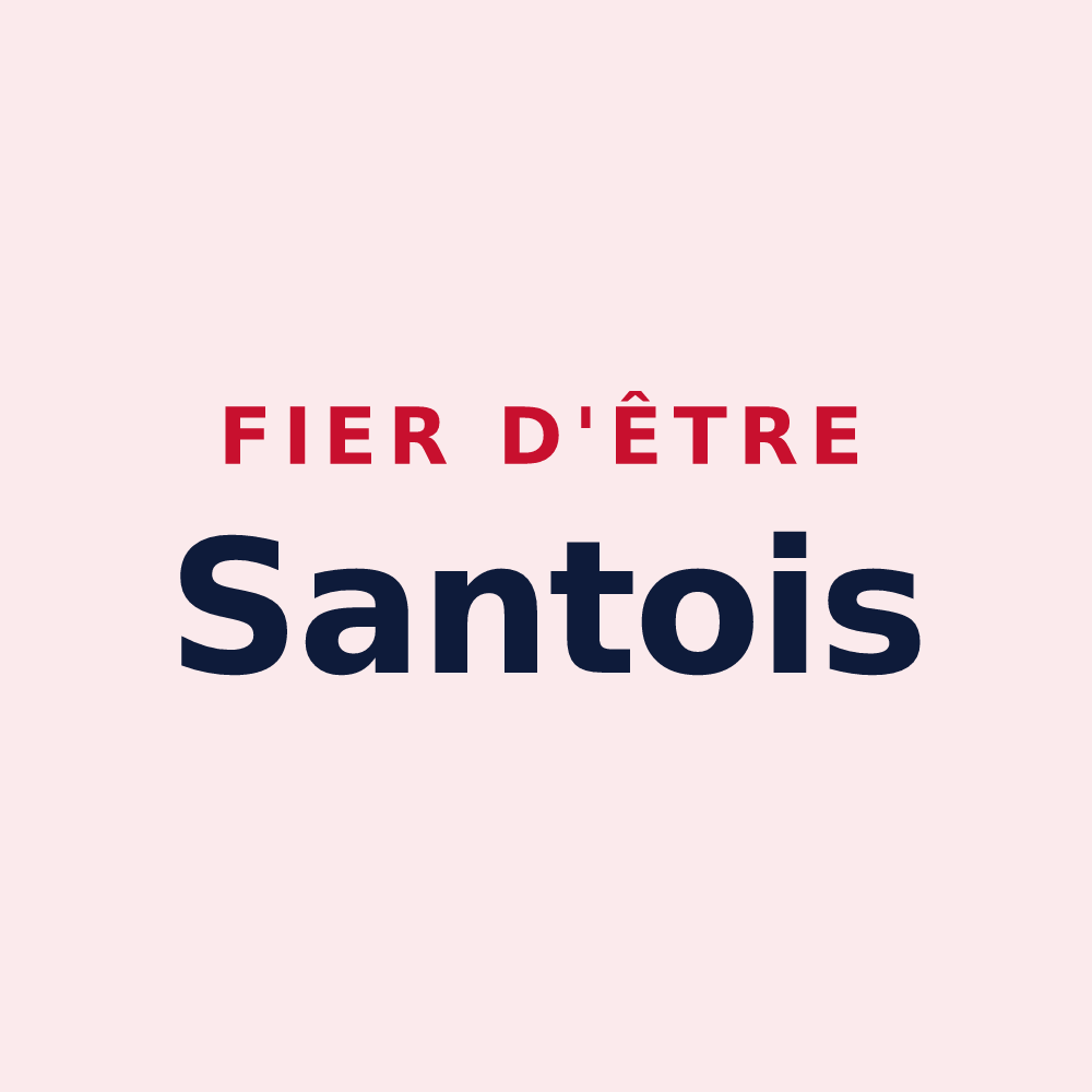 Magnet « Fier d'être Santois » — design pour Santes