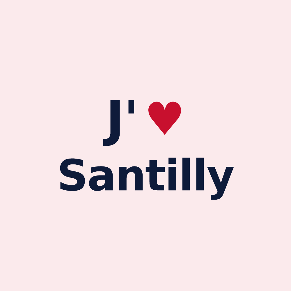 Magnet personnalisé Santilly — design J'aime Santilly
