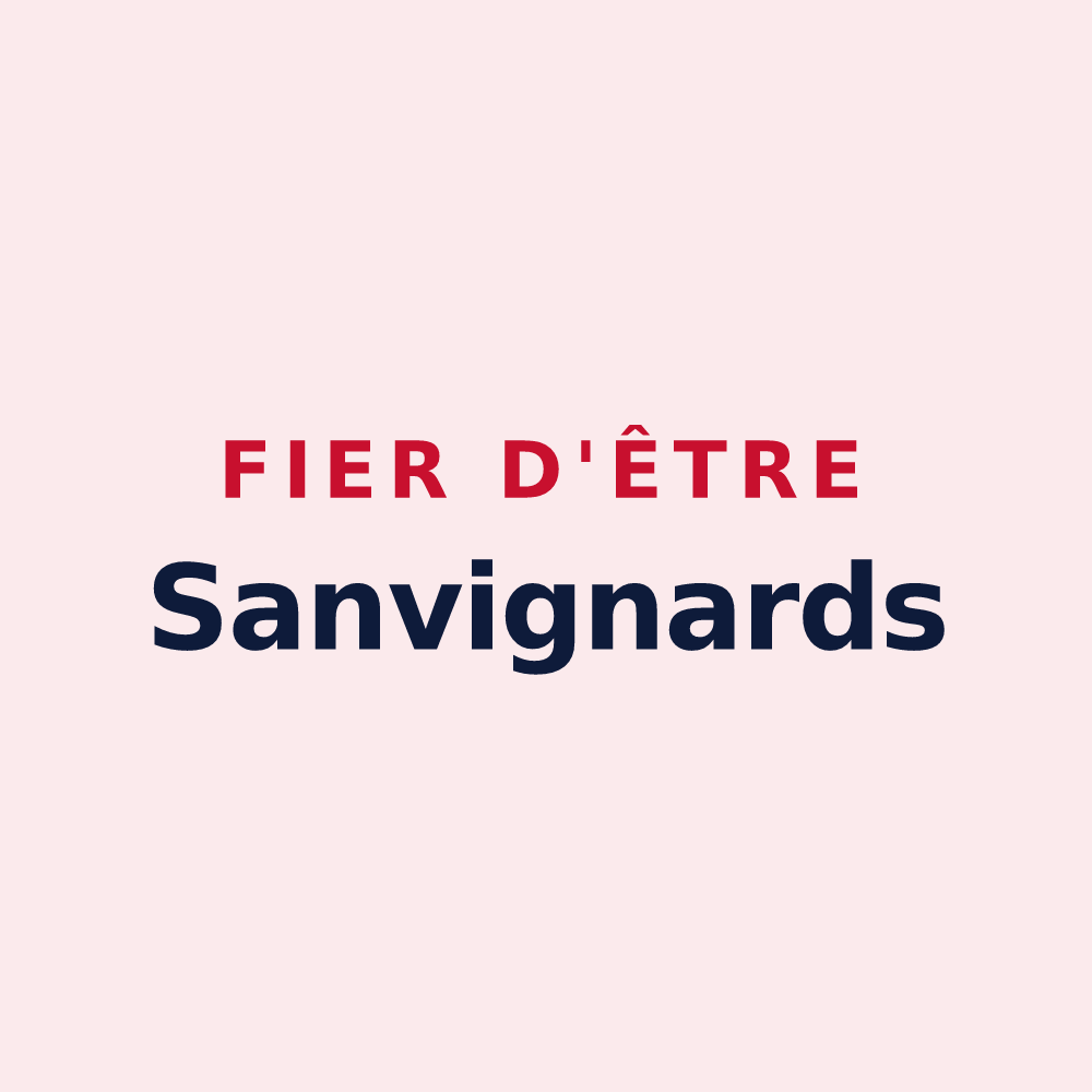 Magnet « Fier d'être Sanvignards » — design pour Sanvignes-les-Mines