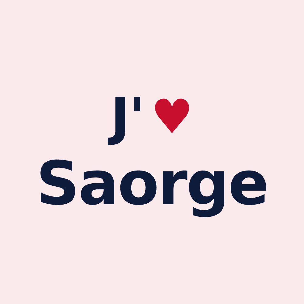 Magnet personnalisé Saorge — design J'aime Saorge
