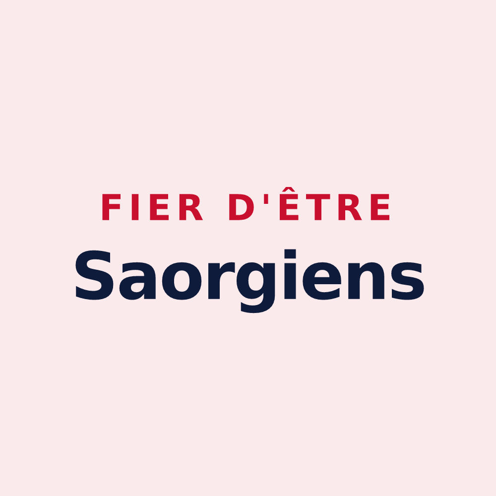 Magnet « Fier d'être Saorgiens » — design pour Saorge