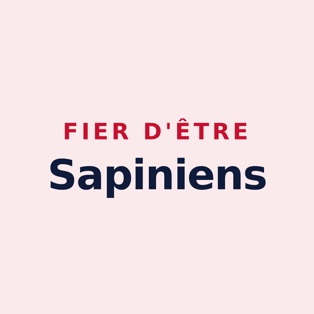 Magnet « Fier d'être Sapiniens » — design pour Sapignies