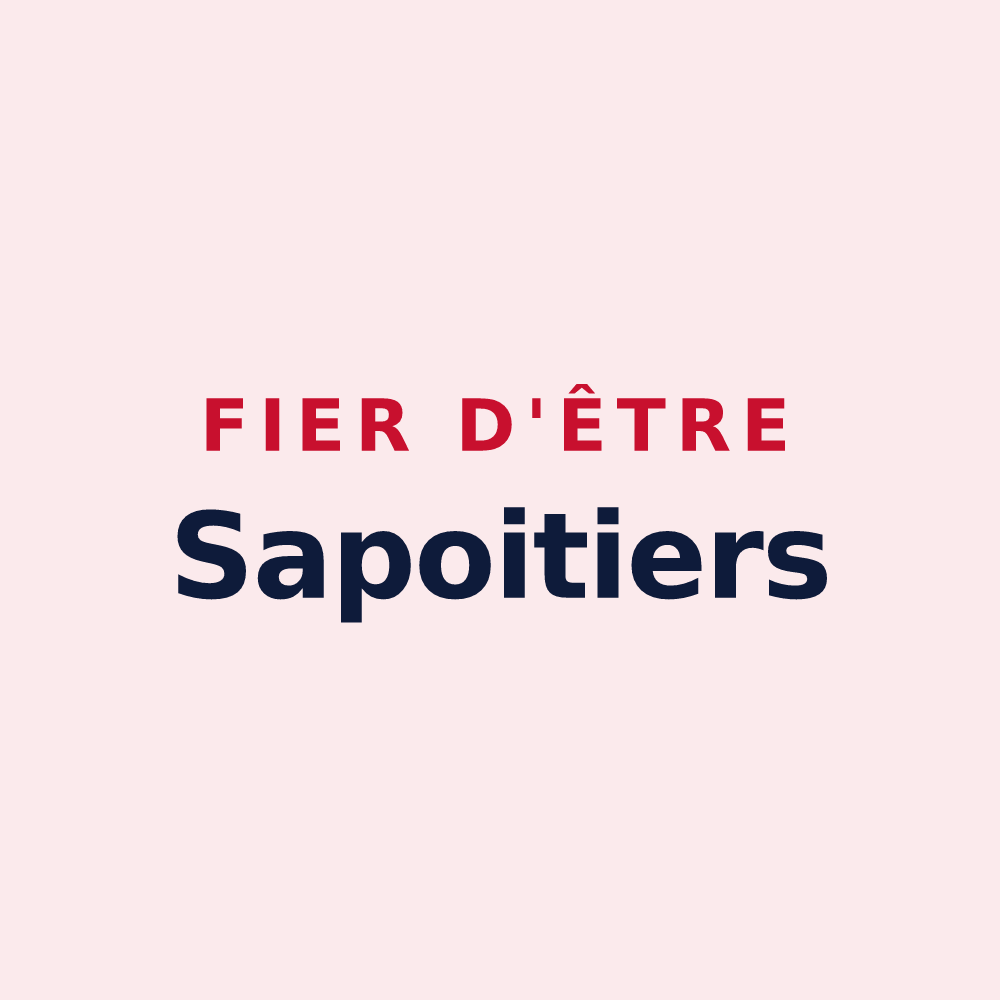 Magnet « Fier d'être Sapoitiers » — design pour Sapois