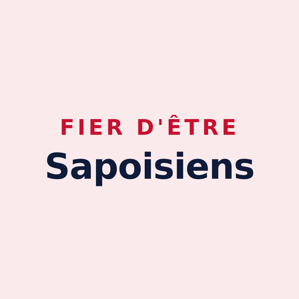 Magnet « Fier d'être Sapoisiens » — design pour Sapois