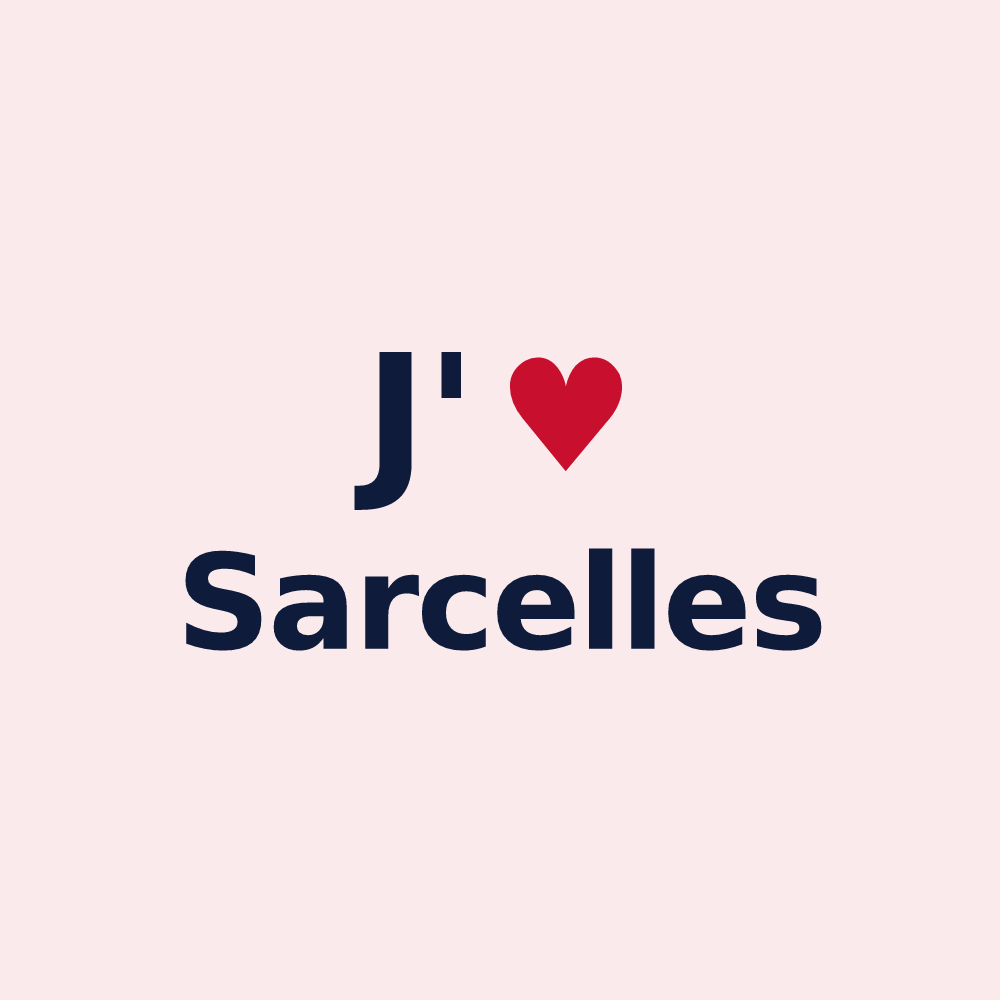 Magnet personnalisé Sarcelles — design J'aime Sarcelles