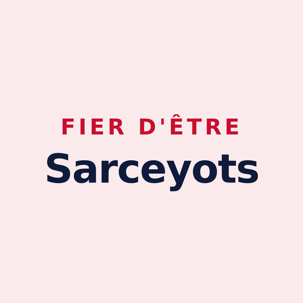 Magnet « Fier d'être Sarceyots » — design pour Sarcey