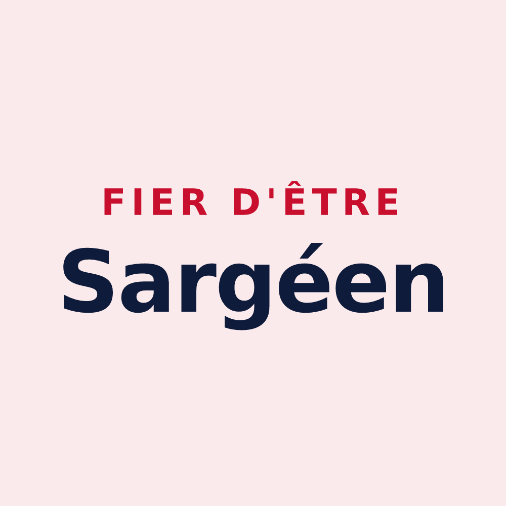 Magnet « Fier d'être Sargéen » — design pour Sargé-lès-le-Mans