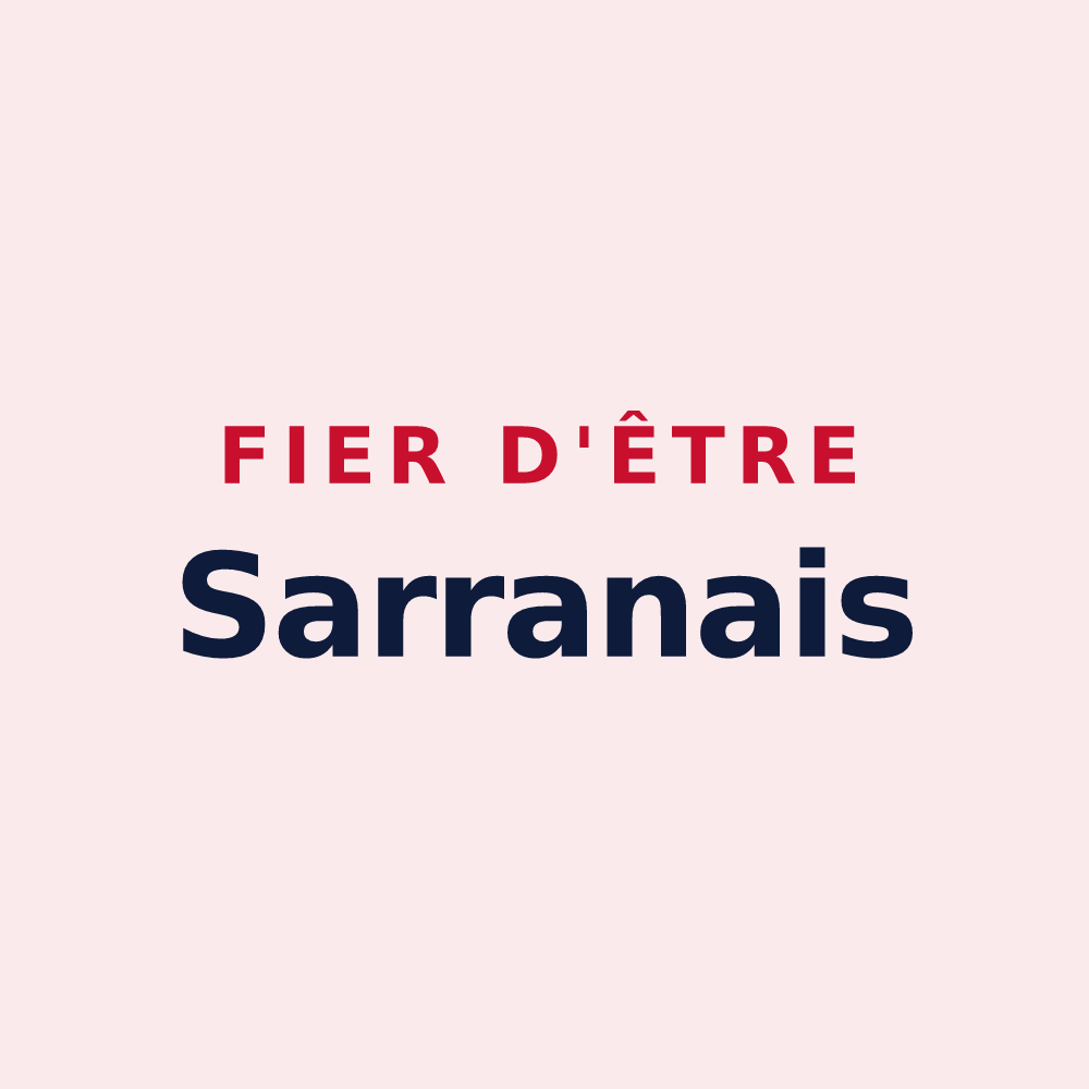Magnet « Fier d'être Sarranais » — design pour Sarran