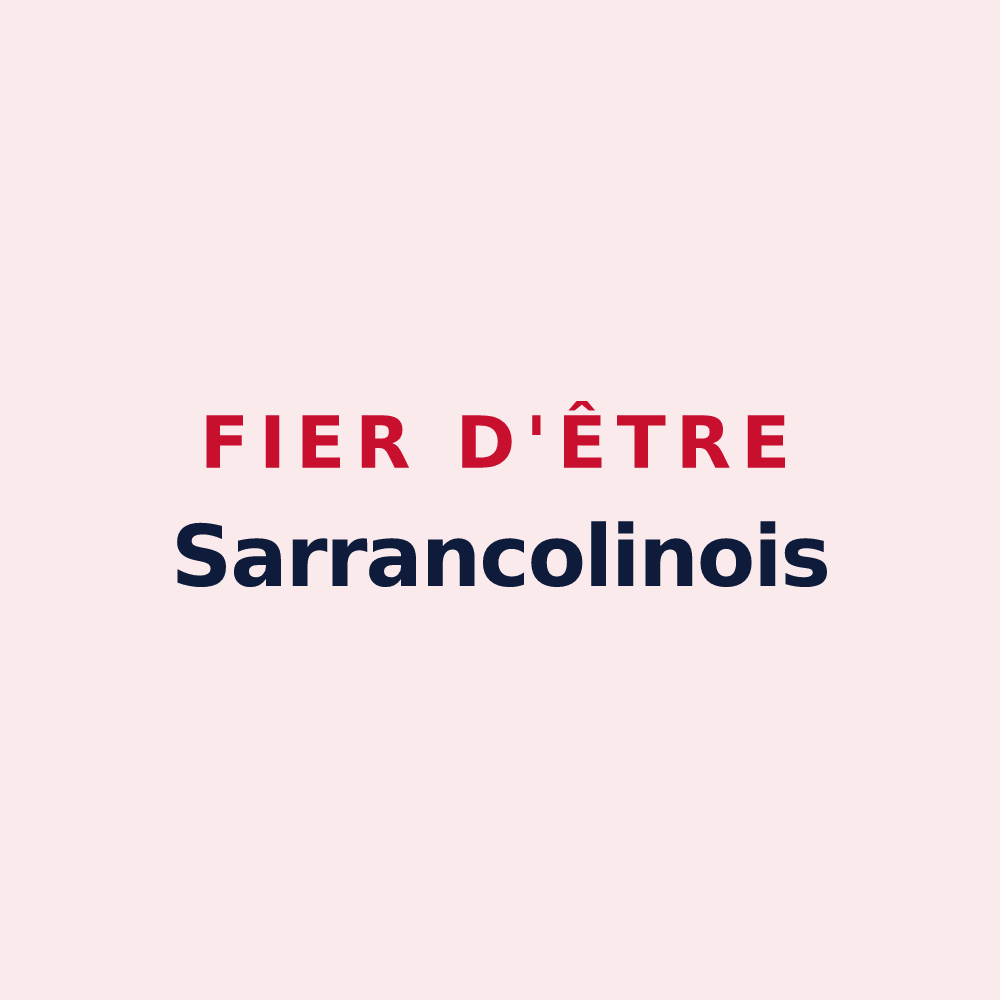 Magnet « Fier d'être Sarrancolinois » — design pour Sarrancolin