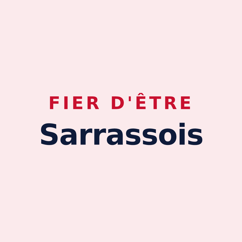 Magnet « Fier d'être Sarrassois » — design pour Sarras