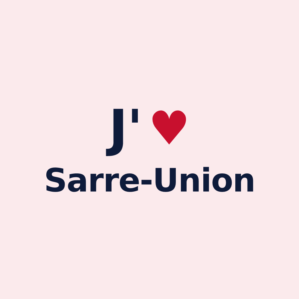Magnet personnalisé Sarre-Union — design J'aime Sarre-Union