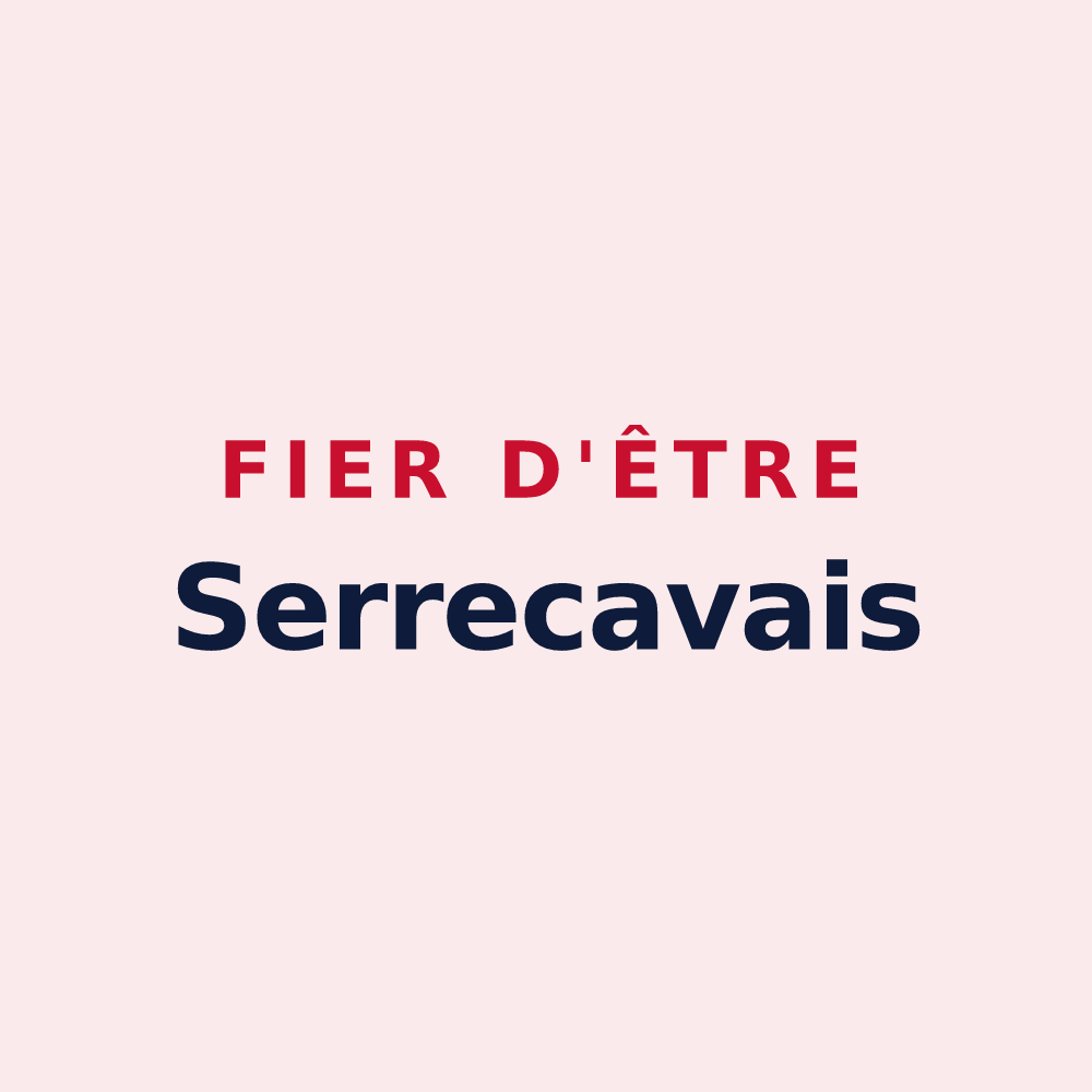 Magnet « Fier d'être Serrecavais » — design pour Sarrecave