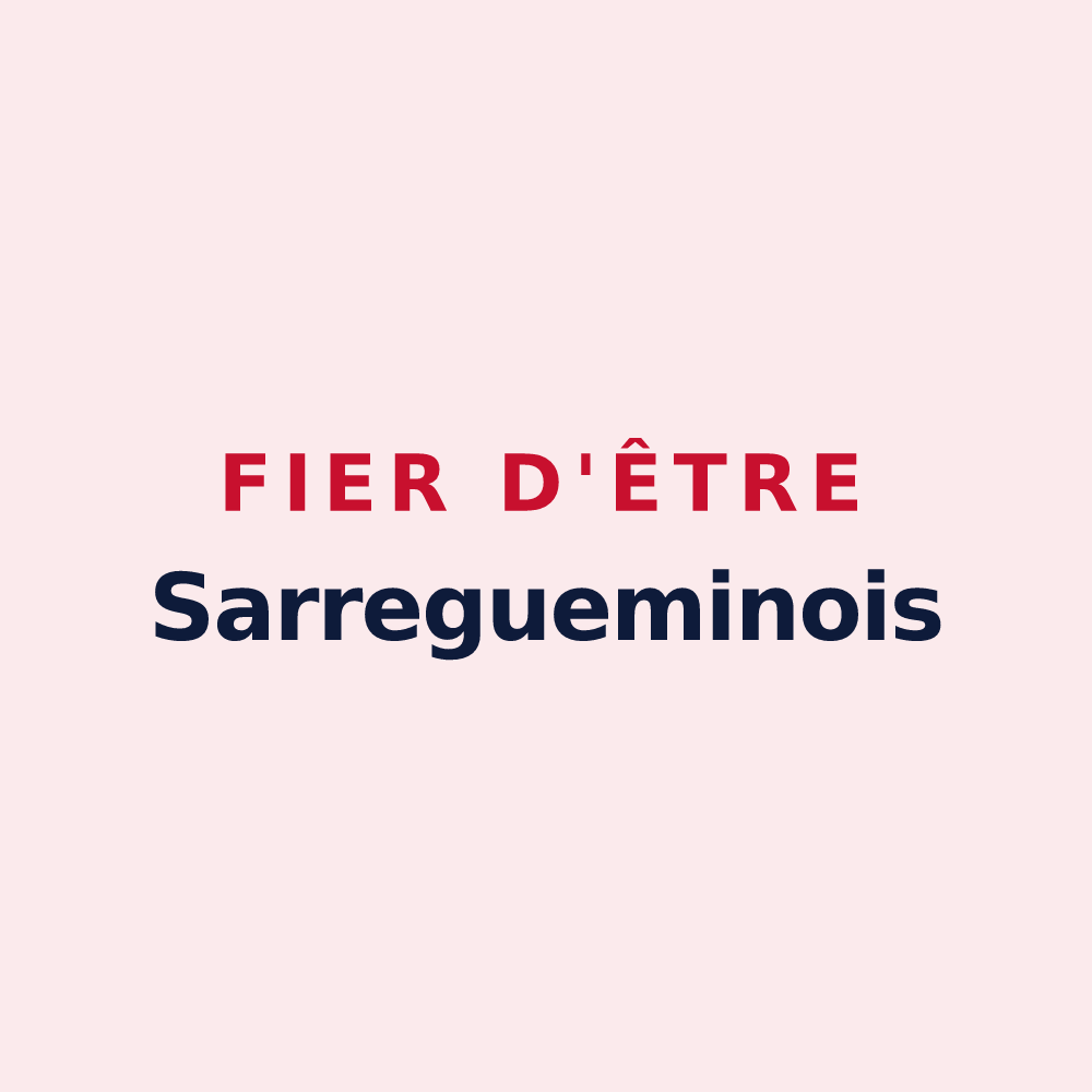 Magnet « Fier d'être Sarregueminois » — design pour Sarreguemines