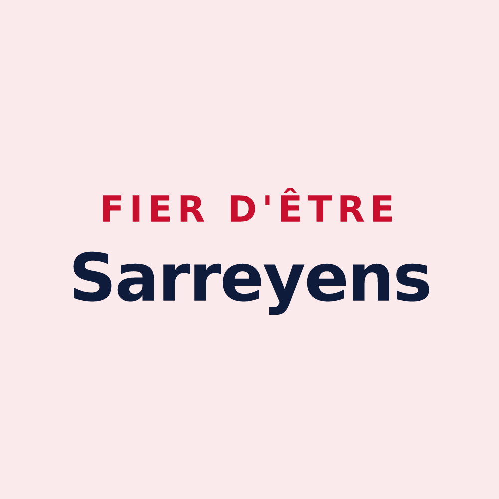 Magnet « Fier d'être Sarreyens » — design pour Sarrey