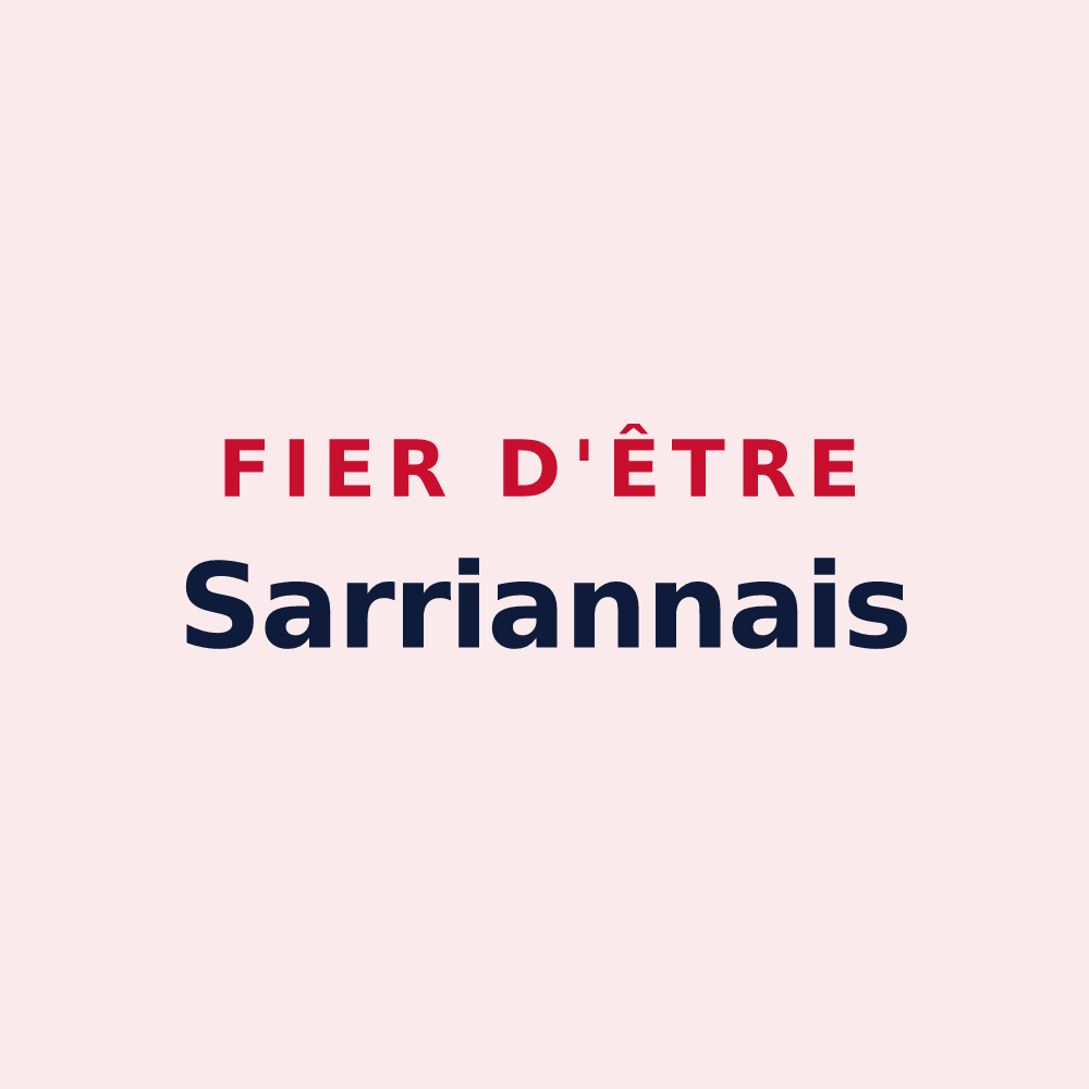 Magnet « Fier d'être Sarriannais » — design pour Sarrians