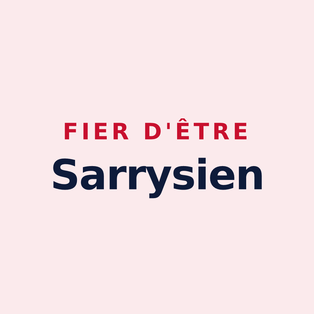 Magnet « Fier d'être Sarrysien » — design pour Sarry