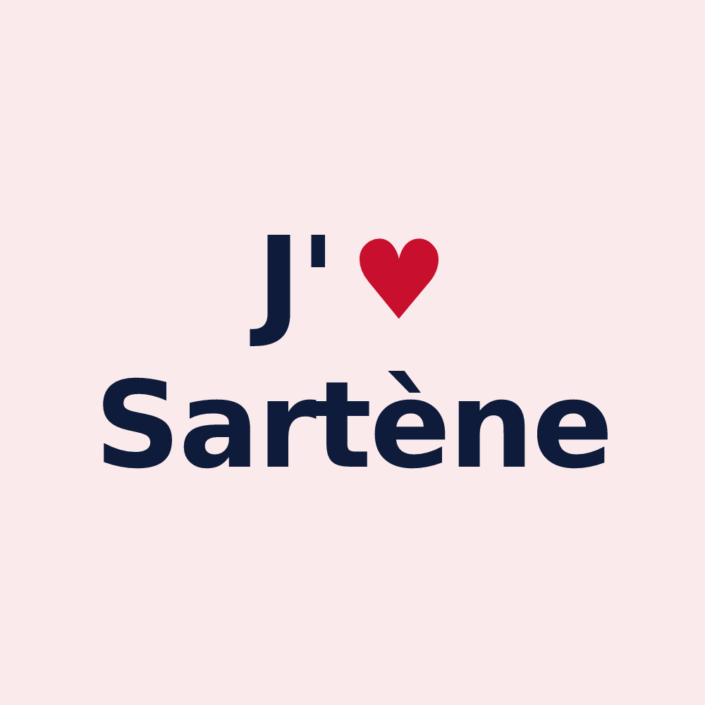 Magnet personnalisé Sartène — design J'aime Sartène