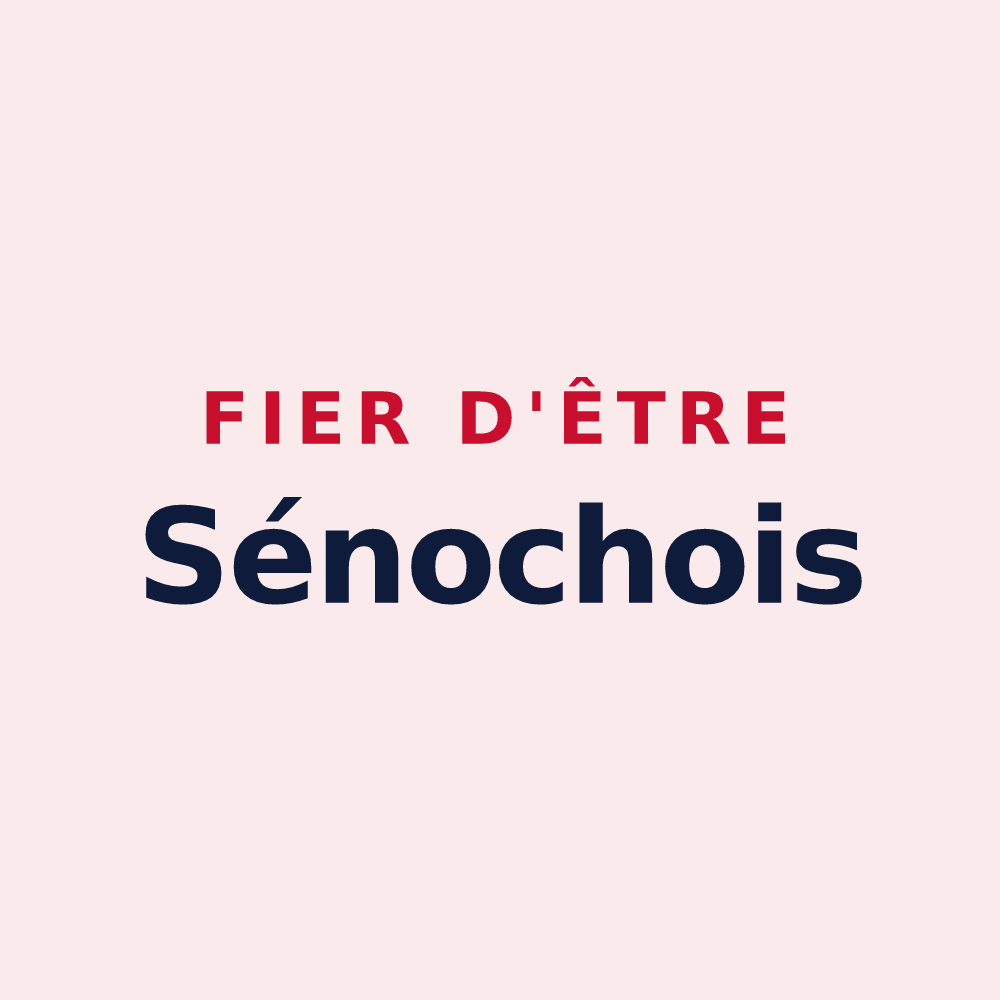 Magnet « Fier d'être Sénochois » — design pour Sassenay