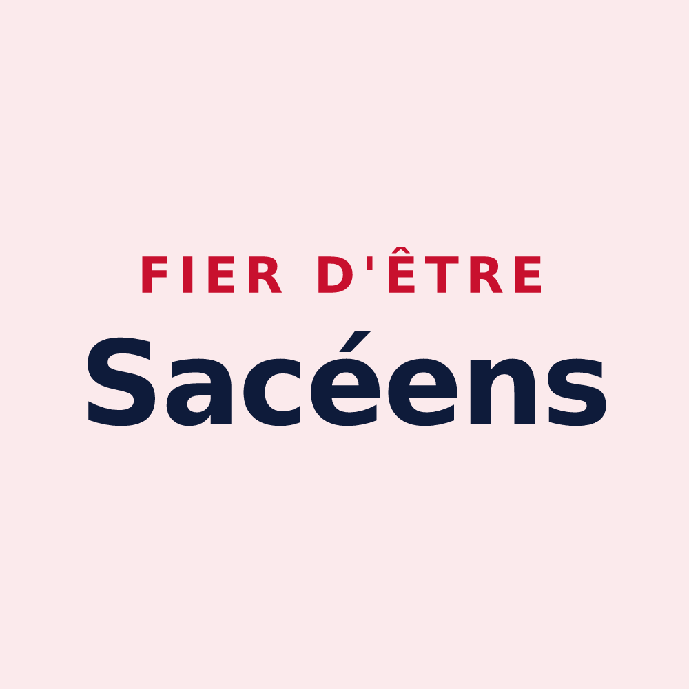 Magnet « Fier d'être Sacéens » — design pour Sassey