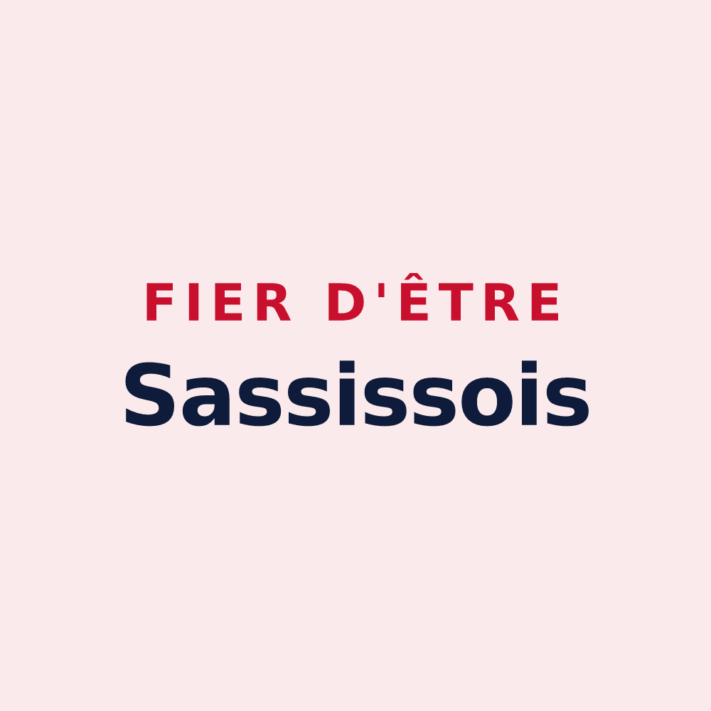 Magnet « Fier d'être Sassissois » — design pour Sassis