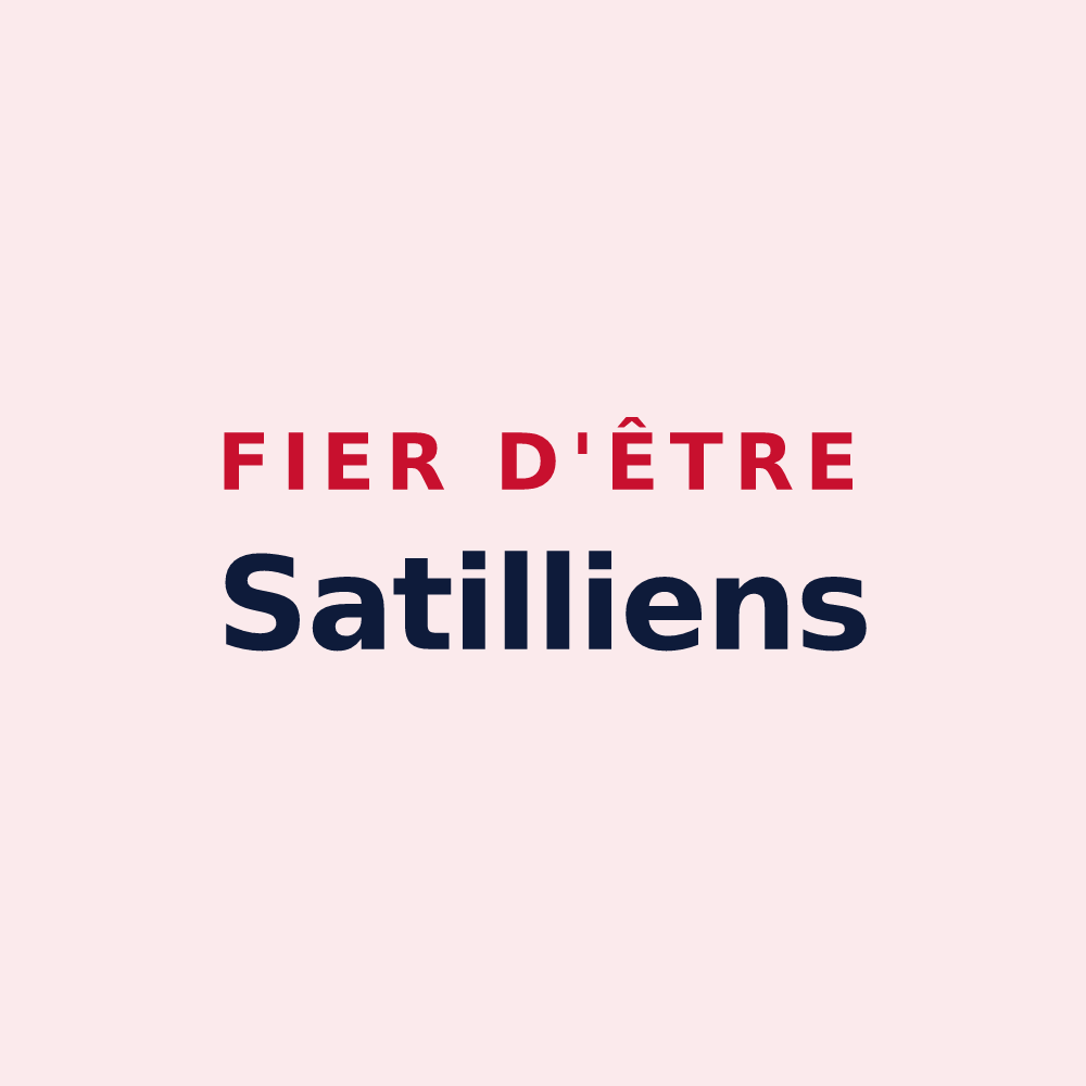 Magnet « Fier d'être Satilliens » — design pour Satillieu