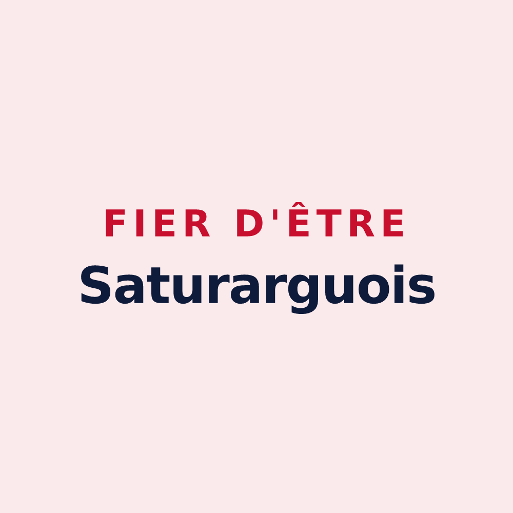 Magnet « Fier d'être Saturarguois » — design pour Saturargues