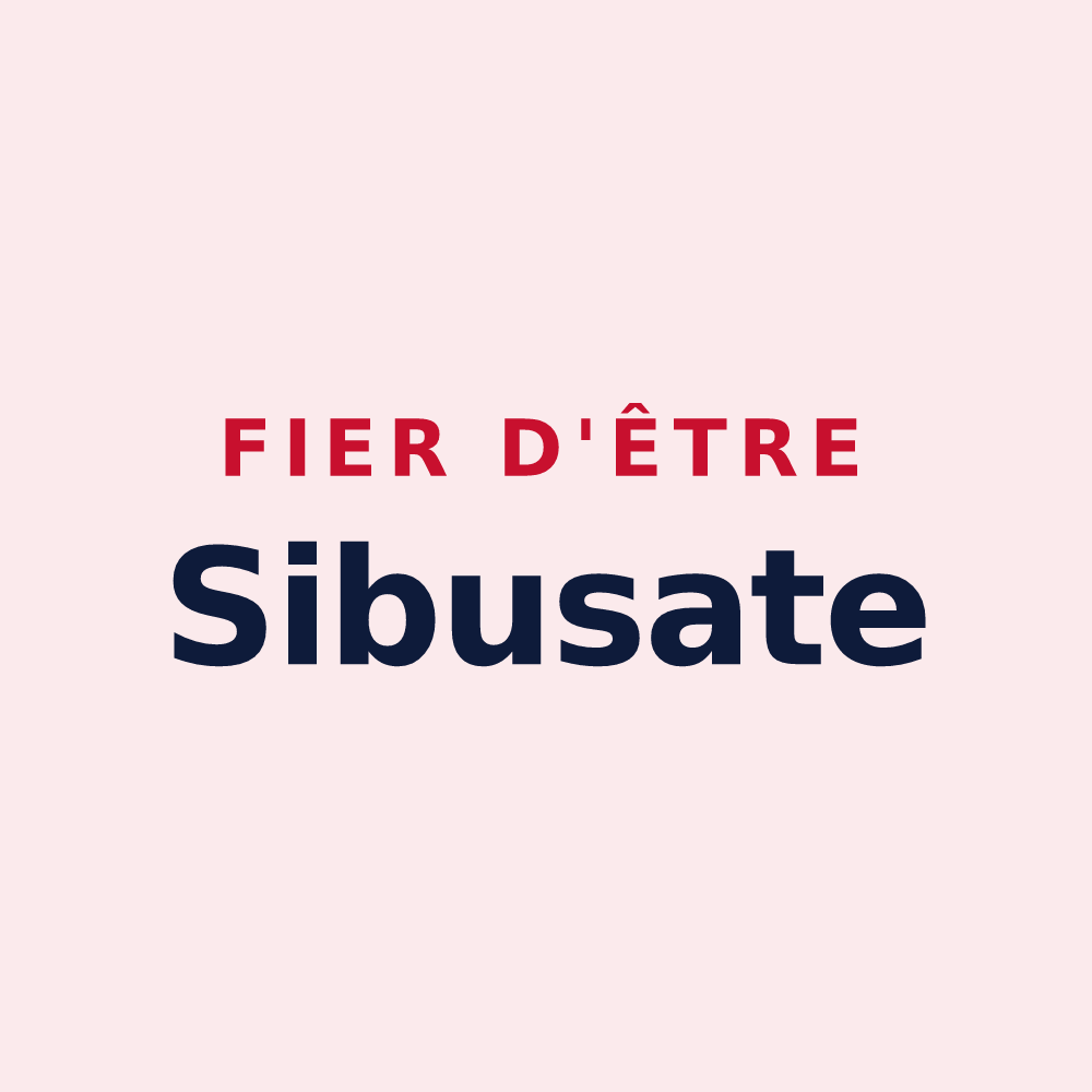 Magnet « Fier d'être Sibusate » — design pour Saubusse