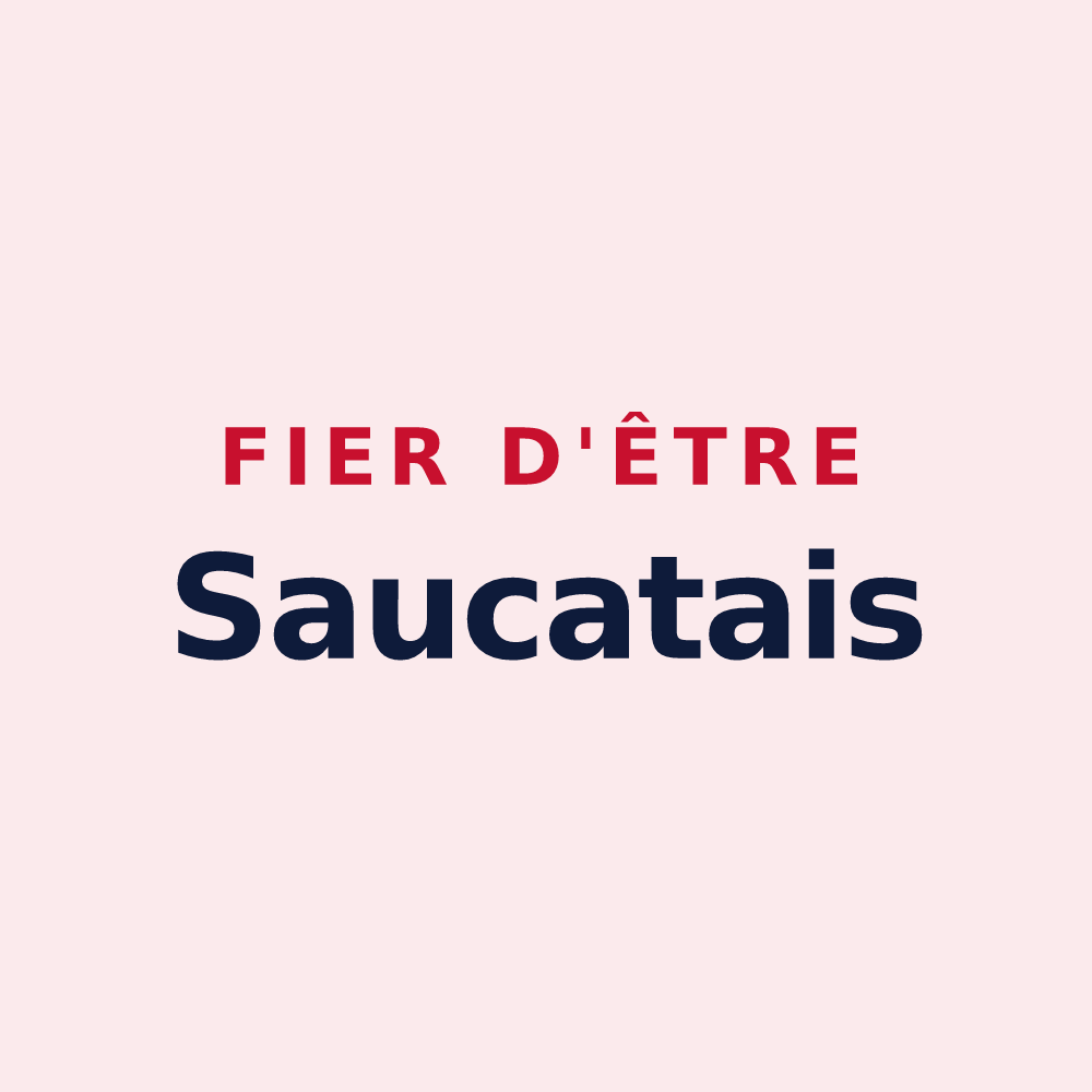 Magnet « Fier d'être Saucatais » — design pour Saucats