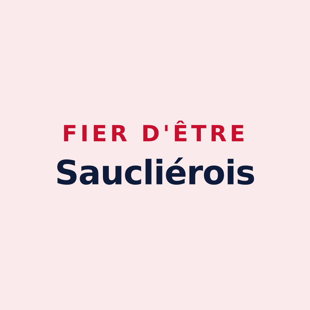Magnet « Fier d'être Saucliérois » — design pour Sauclières