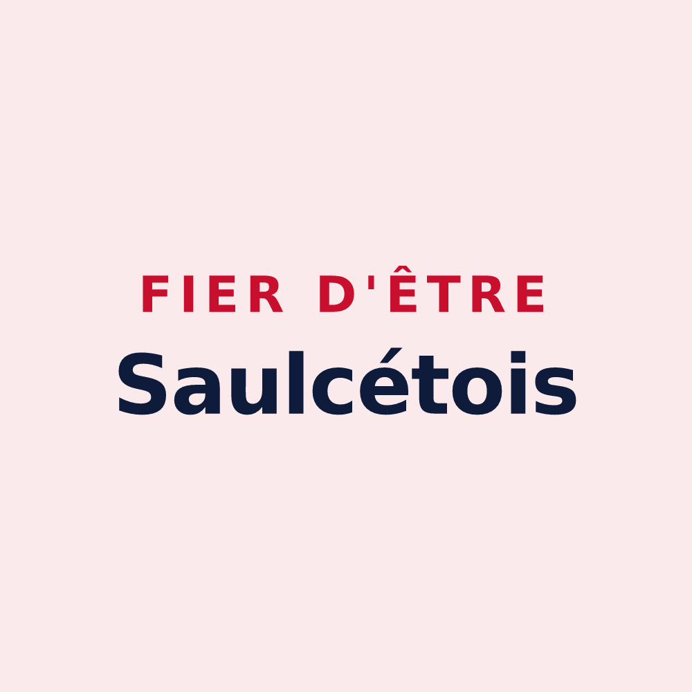 Magnet « Fier d'être Saulcétois » — design pour Saulcet
