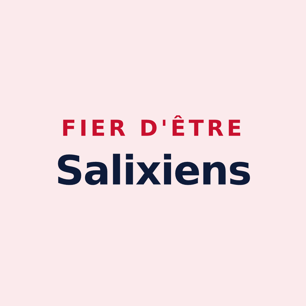 Magnet « Fier d'être Salixiens » — design pour Saulcy-sur-Meurthe