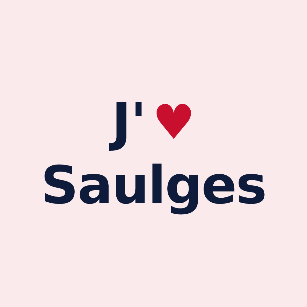 Magnet personnalisé Saulges — design J'aime Saulges