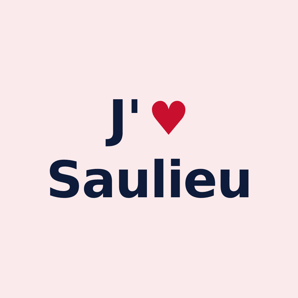 Magnet personnalisé Saulieu — design J'aime Saulieu